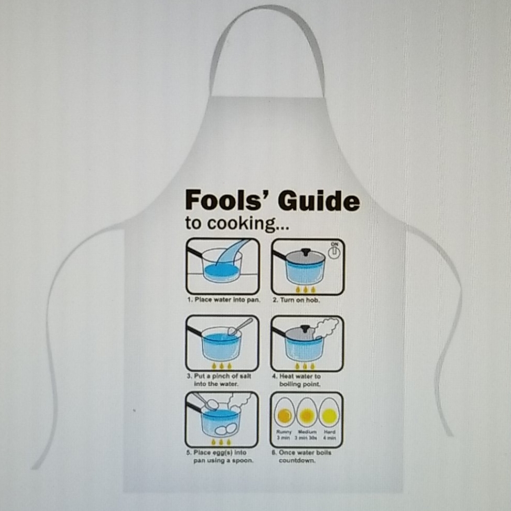 Fools Guide to Cooking Apron